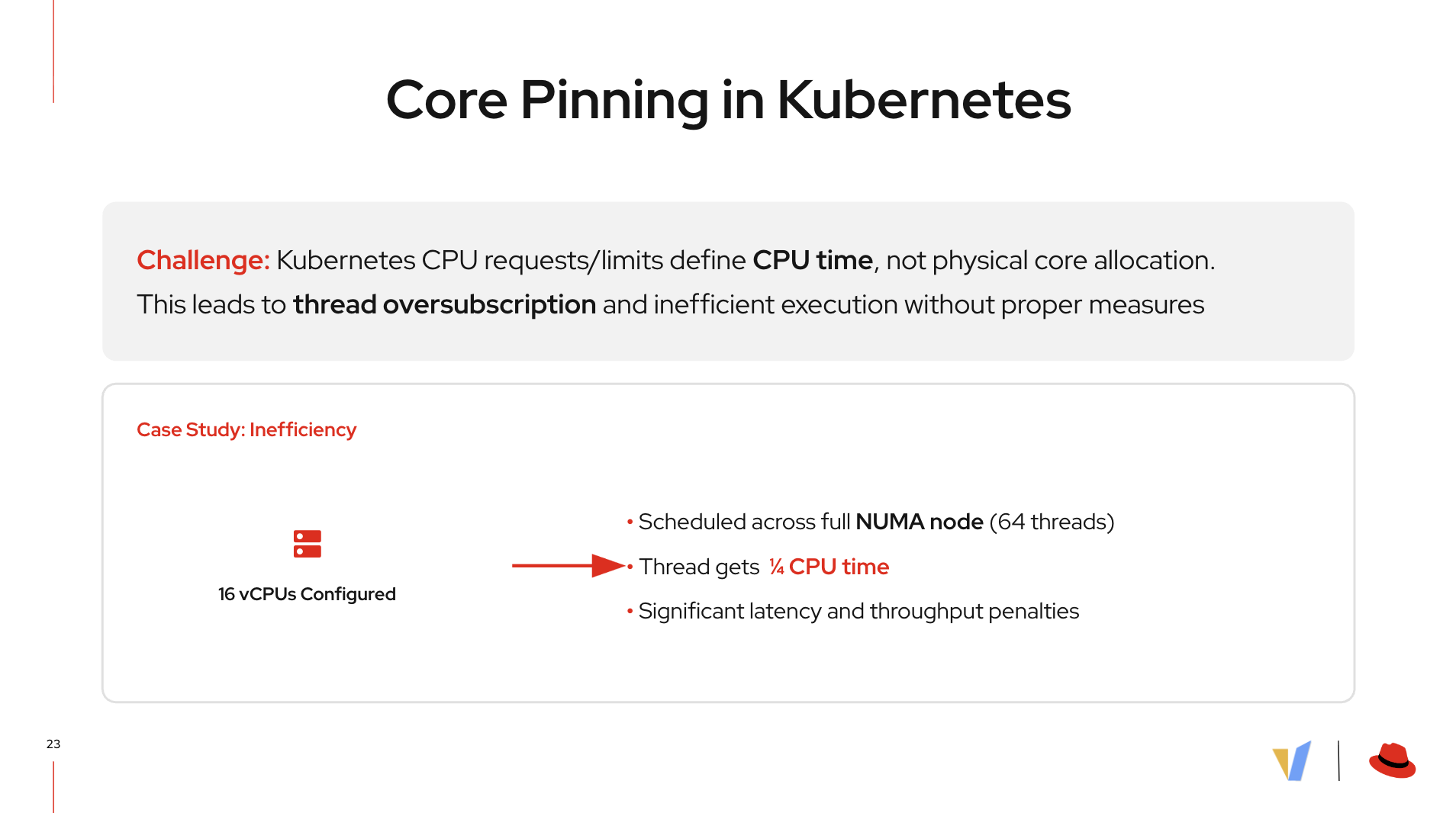 Core pinning in Kubernetes: CPU time slices versus physical core assignment